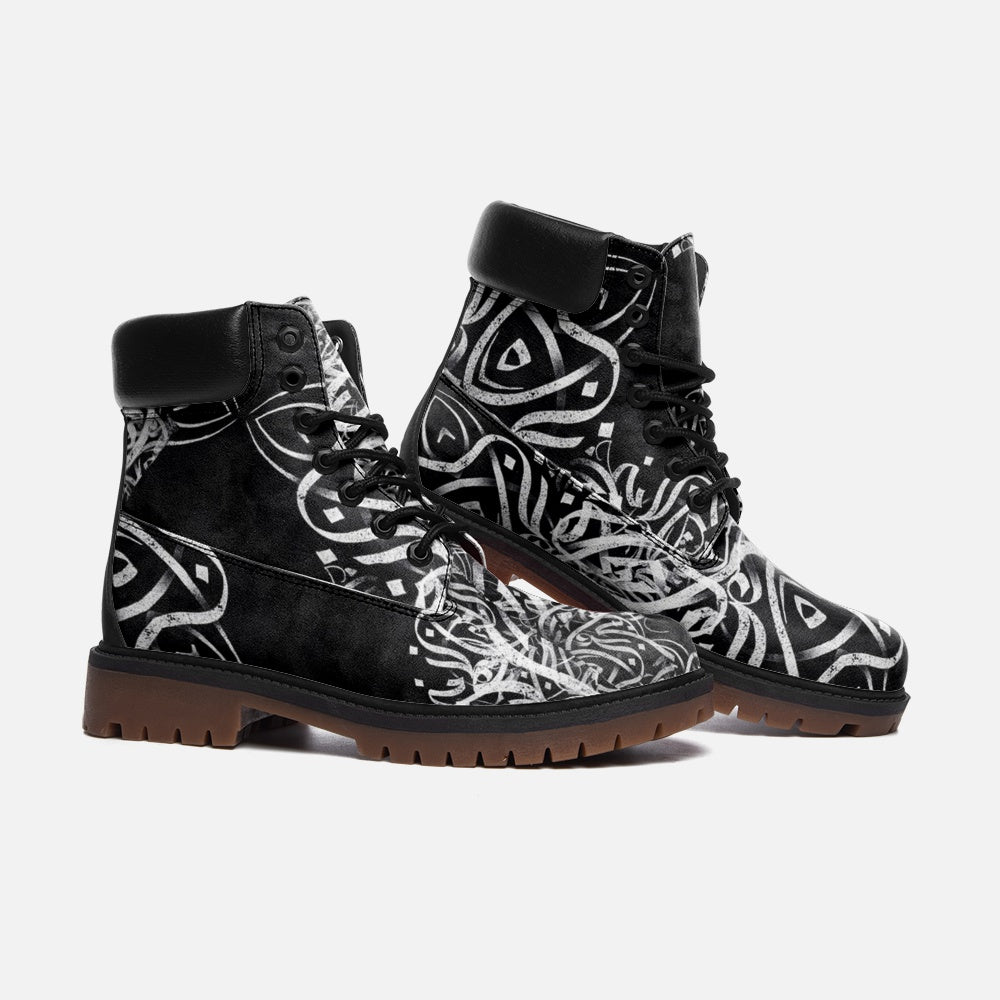 Graffiti ART Casual Leather Lightweight boots TB