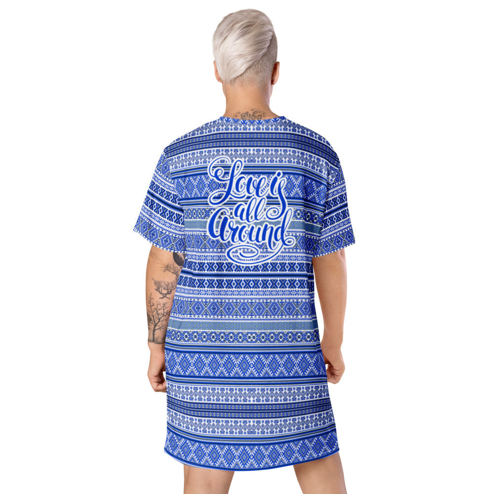 Authentic Love Blue T-shirt dress