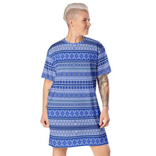 Load image into Gallery viewer, Authentic Love Blue T-shirt dress