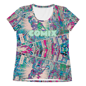 COMIX no.6 Women's Athletic T-shirt