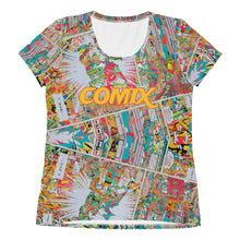 Load image into Gallery viewer, COMIX no.5 Women&#39;s Athletic T-shirt