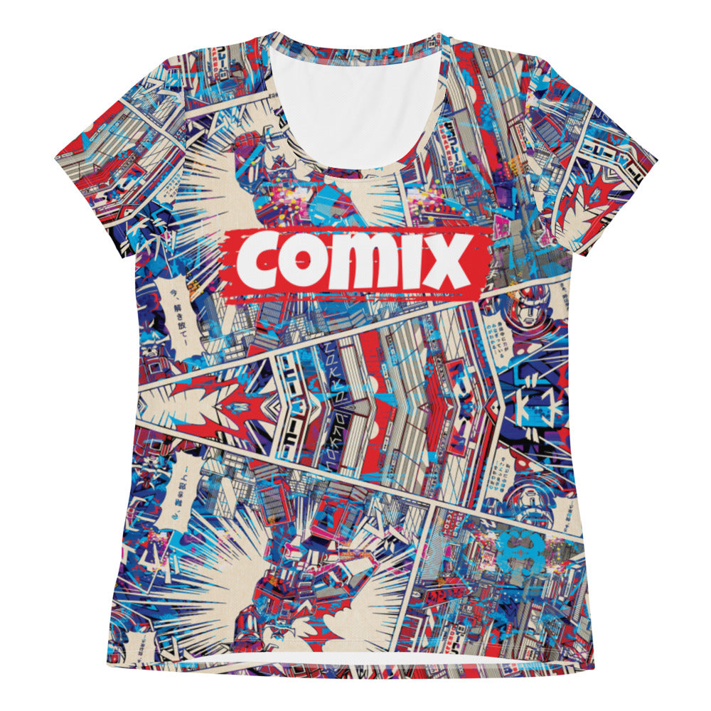 COMIX no.3 Women's Athletic T-shirt