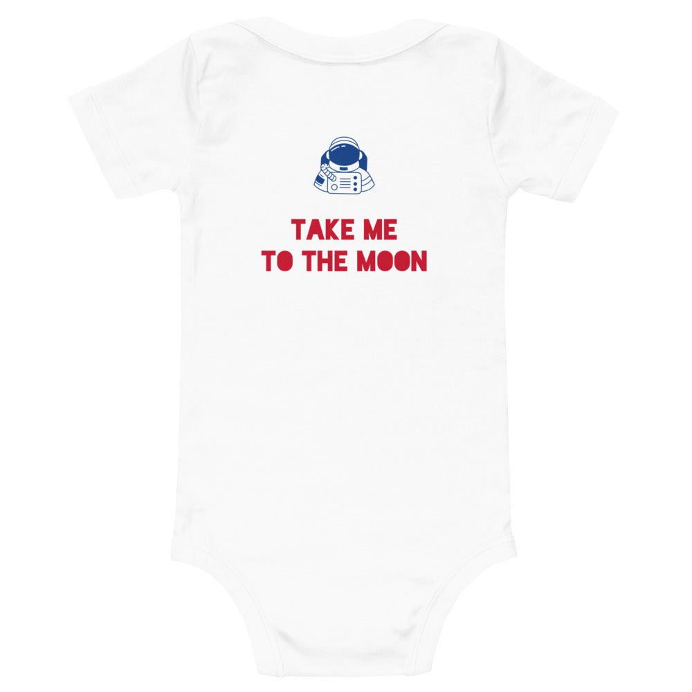 TAKE ME TO THE MOON Baby short sleeve one piece