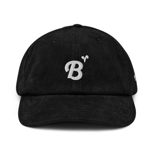 Blu-V X  Beechfield: Black Corduroy hat