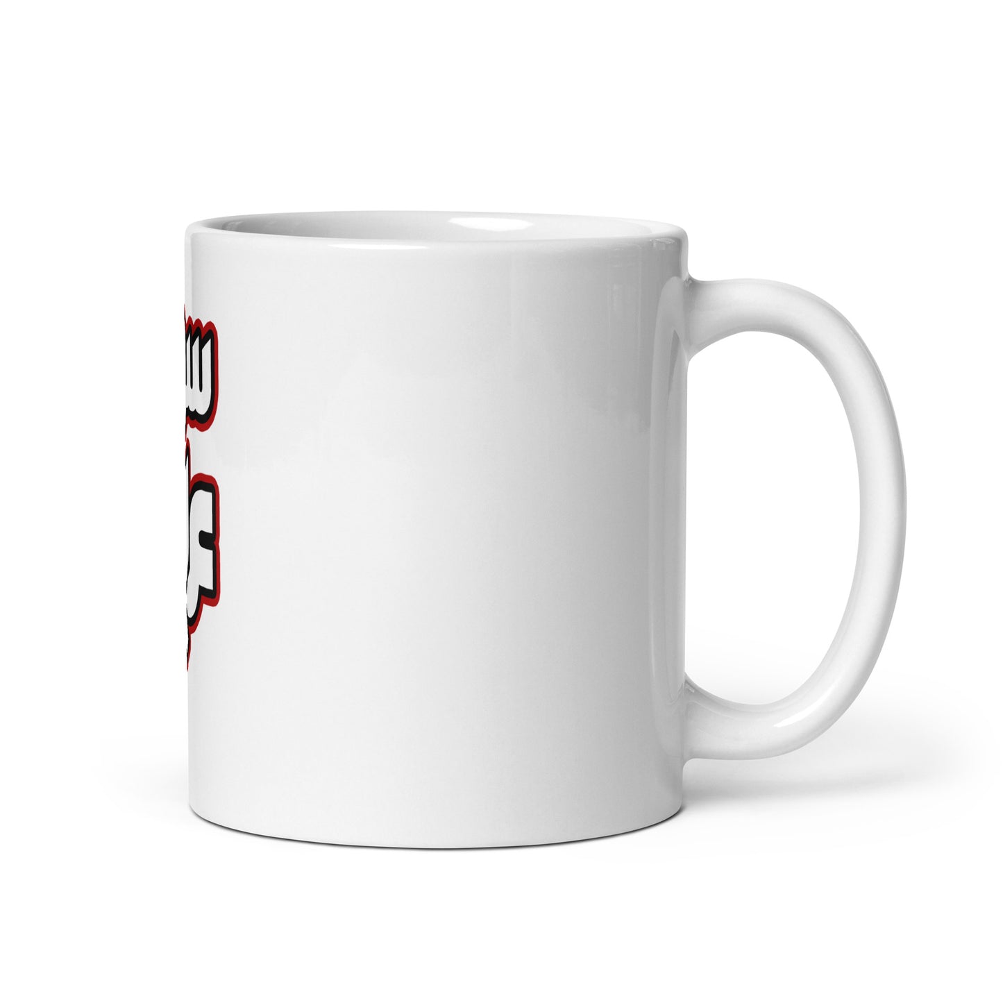 Super Arabi V2 White glossy mug