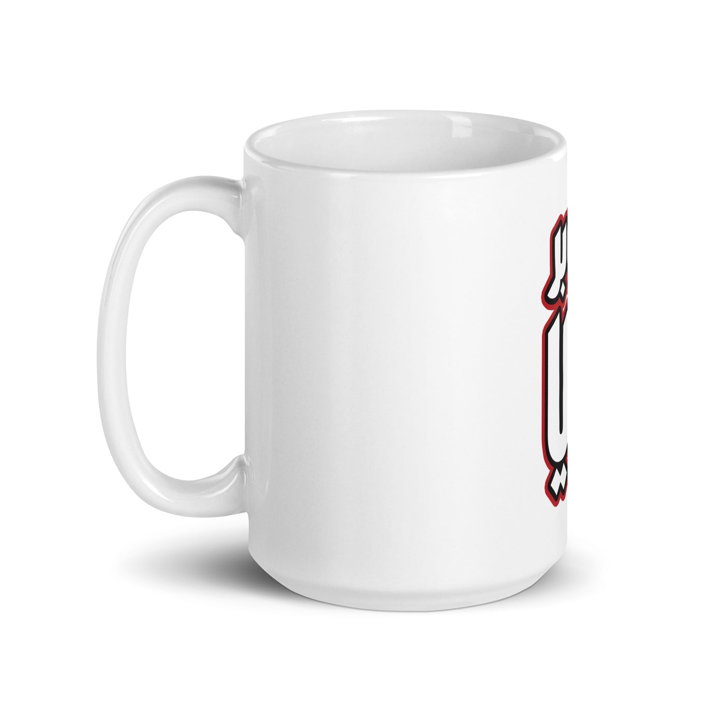 Super Arabi V2 White glossy mug